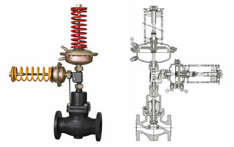 自力式壓力、壓差組合閥結(jié)構(gòu)圖